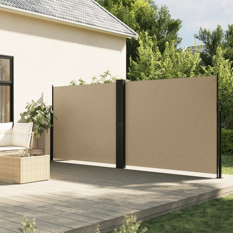 Load image into Gallery viewer, Vidaxl windscherm uittrekbaar 160x1200 cm beige
