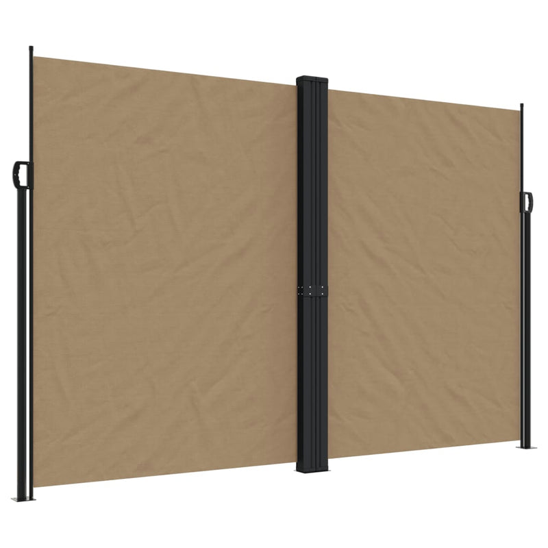 Load image into Gallery viewer, Vidaxl windscherm uittrekbaar 220x1200 cm taupe
