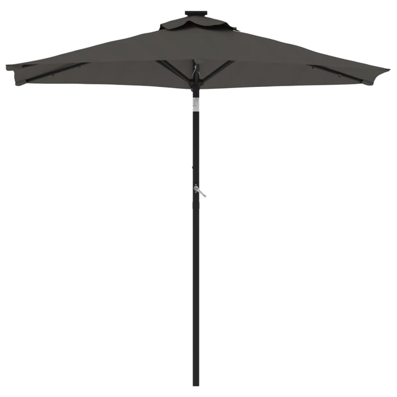 Load image into Gallery viewer, Vidaxl parasol met stalen paal 225x225x212 cm antracietkleurig
