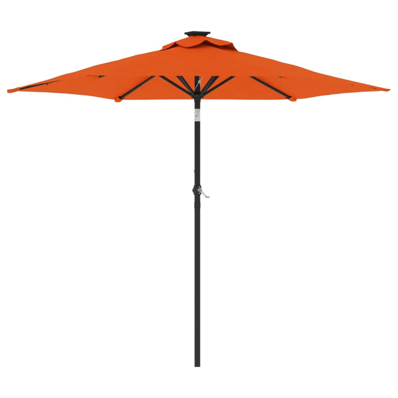 Load image into Gallery viewer, Vidaxl parasol met stalen paal 225x225x212 cm terracottakleurig
