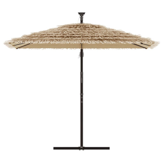 Vidaxl parasol met stalen paal 246x246x230 cm bruin