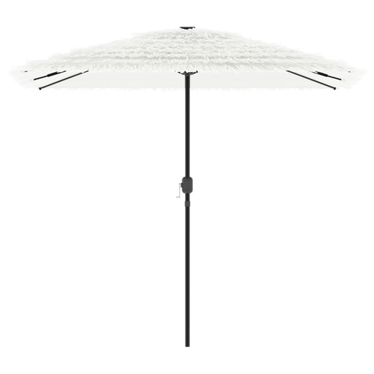 Vidaxl parasol met stalen paal 248x248x248 cm wit