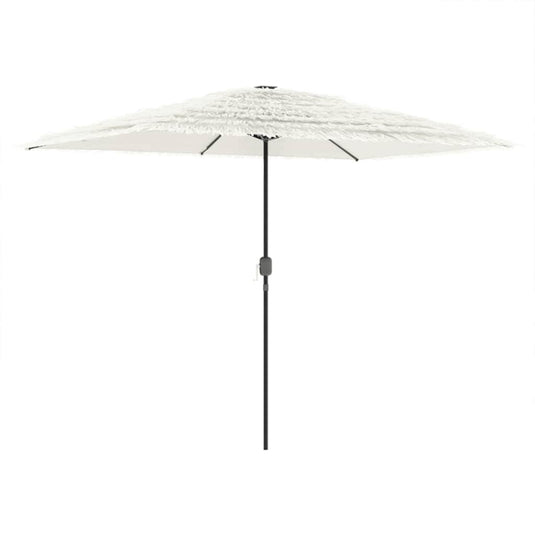 Vidaxl parasol met stalen paal 300x200x250 cm wit