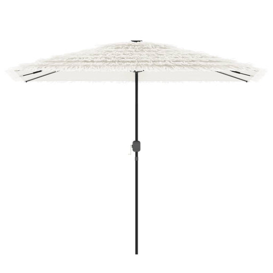 Vidaxl parasol met stalen paal 300x200x250 cm wit