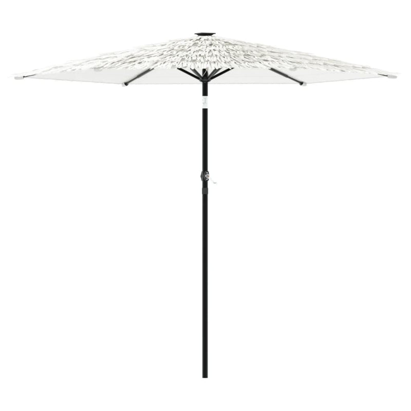 Load image into Gallery viewer, Vidaxl parasol met stalen paal 223x223x213 cm wit

