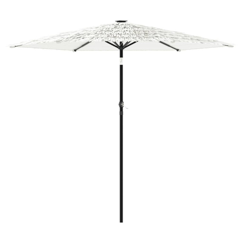 Load image into Gallery viewer, Vidaxl parasol met stalen paal 268x268x226 cm wit
