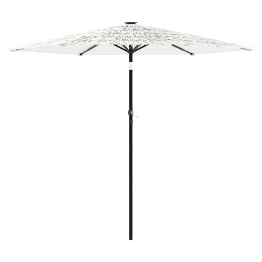 Vidaxl parasol met stalen paal 268x268x226 cm wit