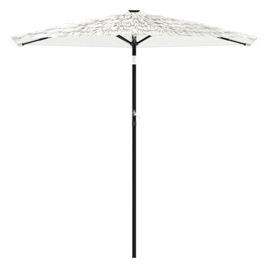 Vidaxl parasol met stalen paal 268x268x226 cm wit