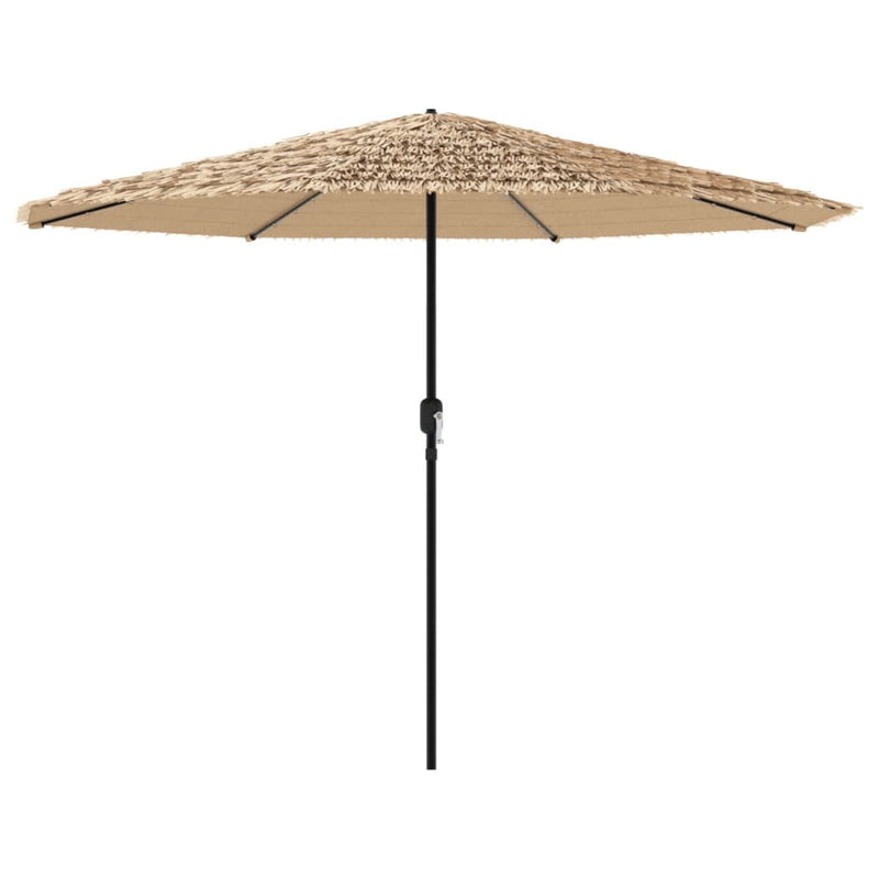 Load image into Gallery viewer, Vidaxl parasol met led's en stalen paal 324x324x247 cm bruin
