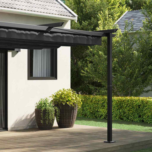 Vidaxl paviljoen 300 x 300 x 200 cm antraciet polyester