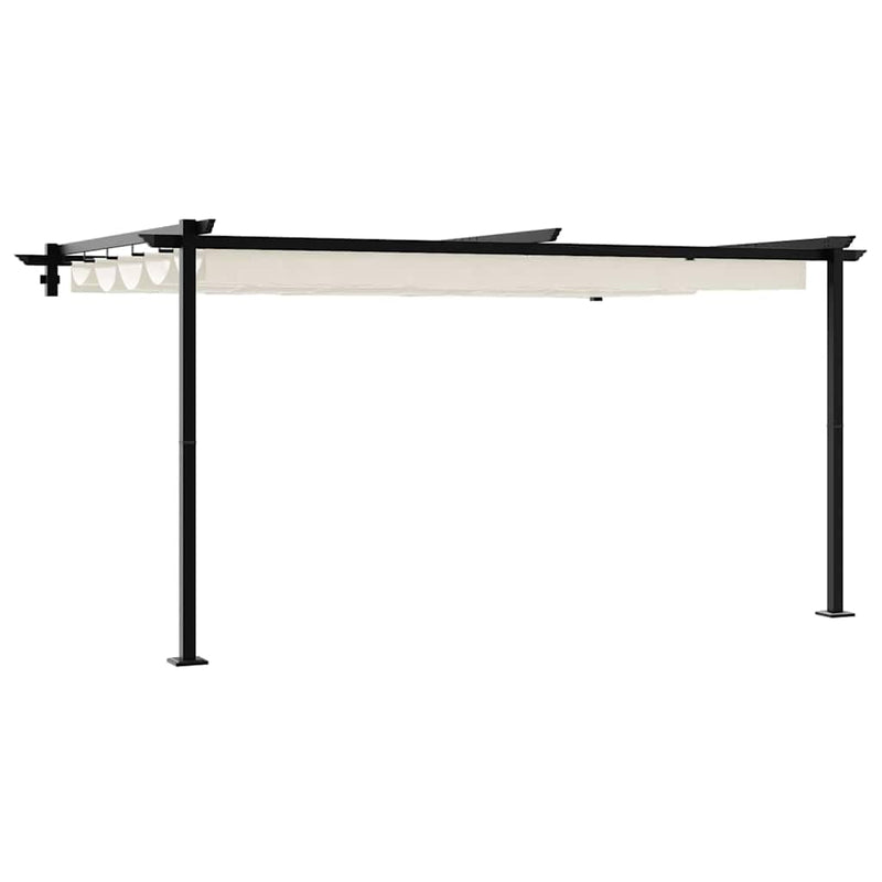 Afbeelding laden in galerijviewer, Vidaxl prieel crème 400 x 300 x 200 cm polyester
