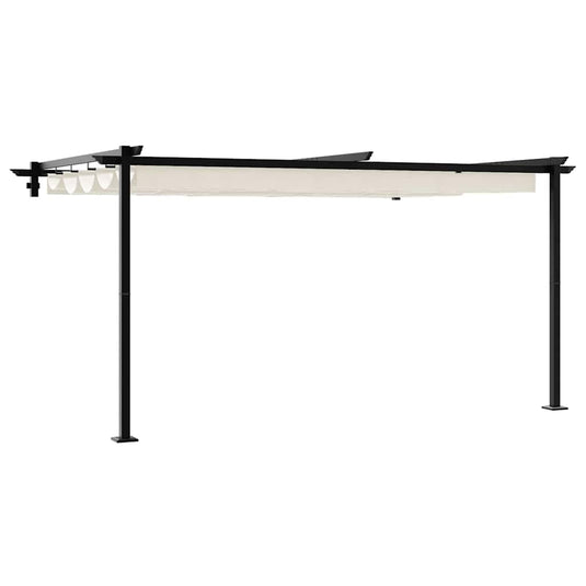 Vidaxl prieel crème 400 x 300 x 200 cm polyester