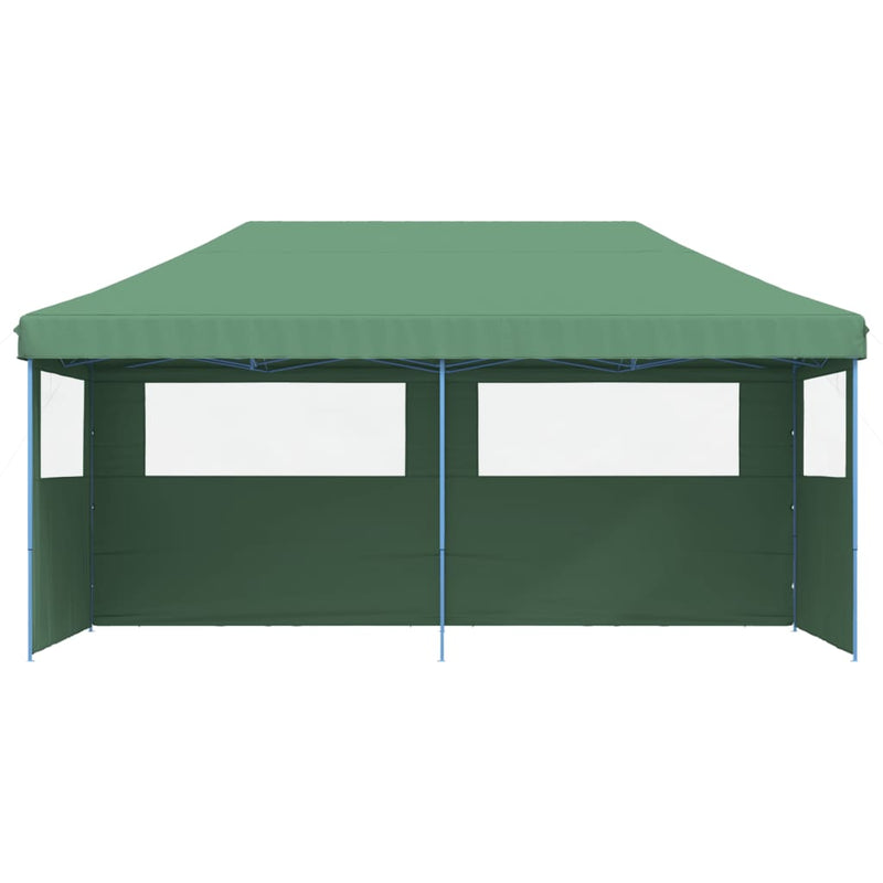 Load image into Gallery viewer, Vidaxl partytent inklapbaar pop-up met 3 zijwanden groen
