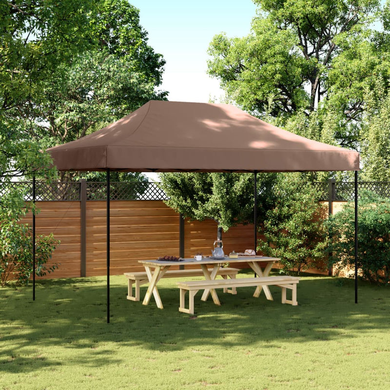 Load image into Gallery viewer, Vidaxl partytent inklapbaar pop-up 440x292x315 cm bruin
