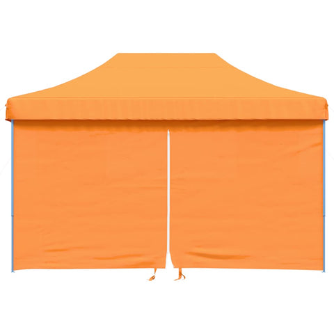 VidaXL Partytent inklapbaar pop-up met 4 zijwanden oranje