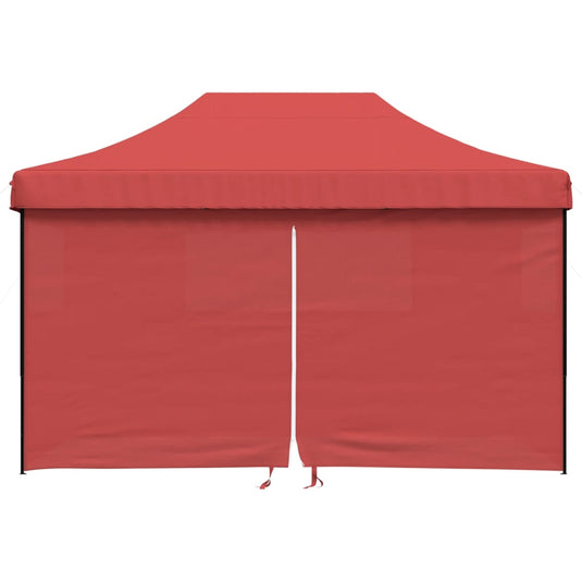 Vidaxl partytent inklapbaar pop-up met 4 zijwanden bordeauxrood