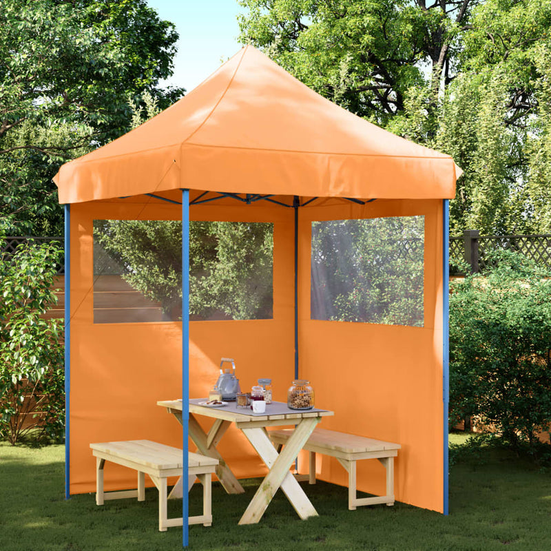 Load image into Gallery viewer, VidaXL Partytent inklapbaar pop-up met 2 zijwanden oranje
