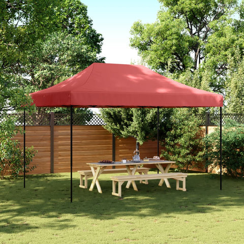 VidaXL Partytent inklapbaar pop-up 410x279x315 cm bordeauxrood