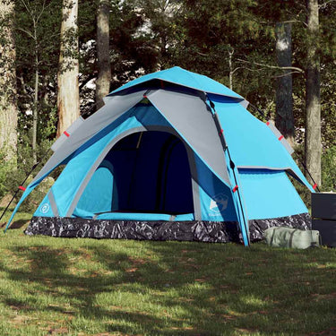 Vidaxl koepeltent 5-persoons snelontgrendeling blauw
