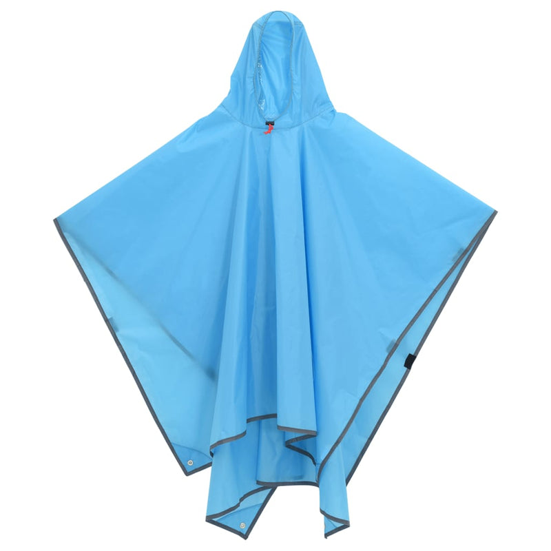 Load image into Gallery viewer, Vidaxl regenponcho met capuchon 2-in-1 ontwerp 223x145 cm blauw

