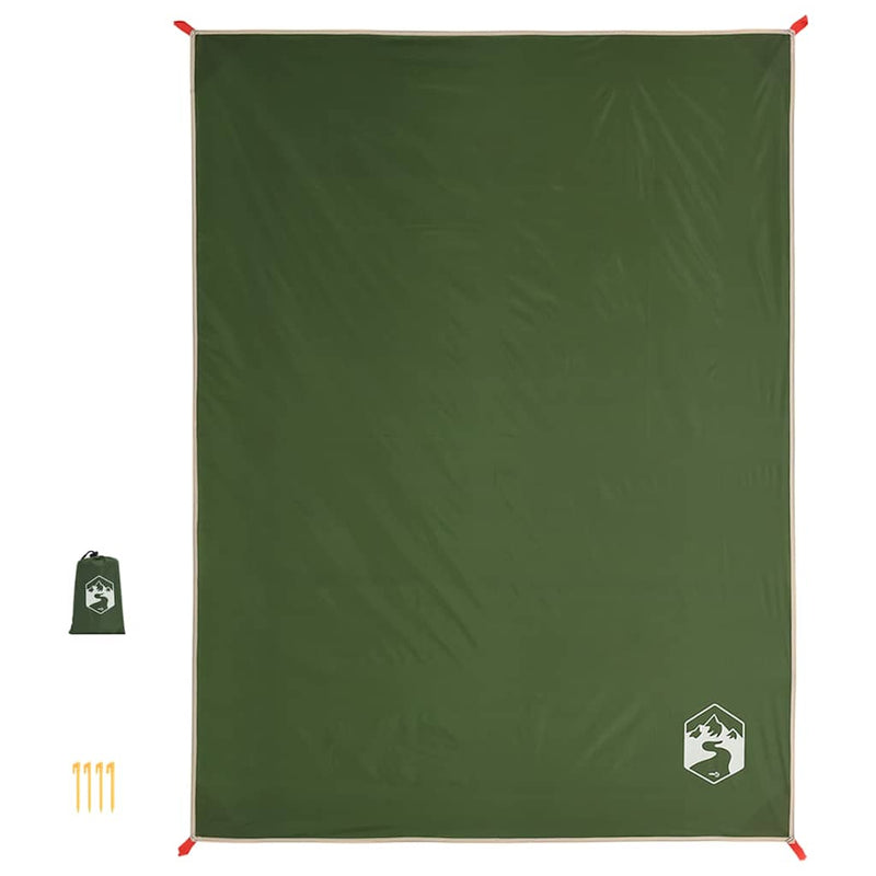 Load image into Gallery viewer, Vidaxl picknickkleed met haringen 205x155 cm groen
