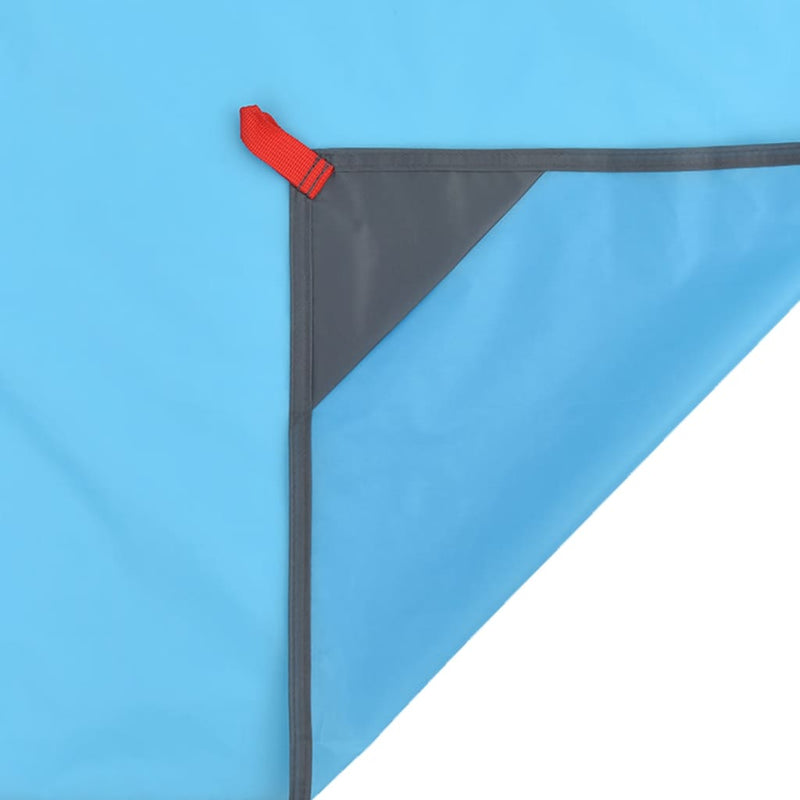 Load image into Gallery viewer, Vidaxl picknickkleed met haringen 205x155 cm blauw
