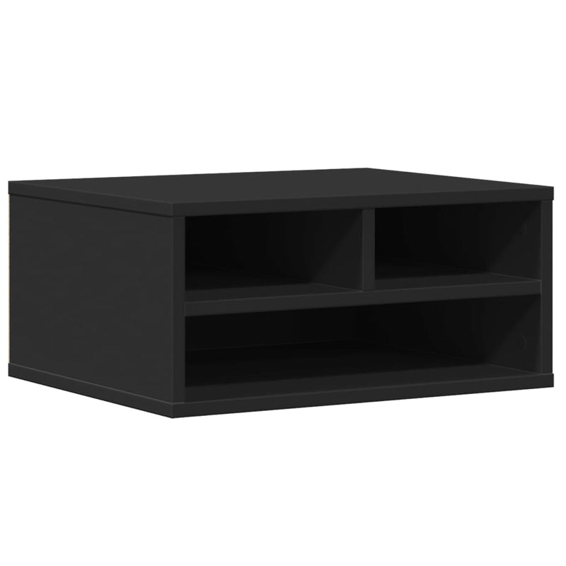Afbeelding laden in galerijviewer, Vidaxl printerkastje 49x40x22,5 cm bewerkt hout zwart
