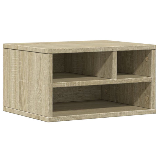 Vidaxl printerkastje 40x32x22,5 cm bewerkt hout sonoma eikenkleurig