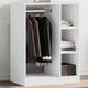VidaXL Kledingkast 77x48x102 cm bewerkt hout wit