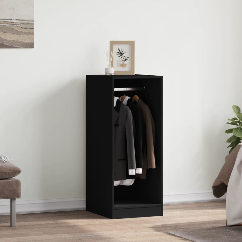 Load image into Gallery viewer, Vidaxl kledingkast 48x41x102 cm bewerkt hout zwart
