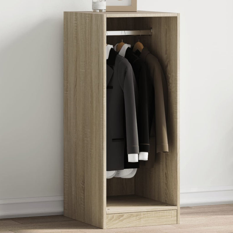 Load image into Gallery viewer, VidaXL Kledingkast 48x41x102 cm bewerkt hout sonoma eikenkleurig
