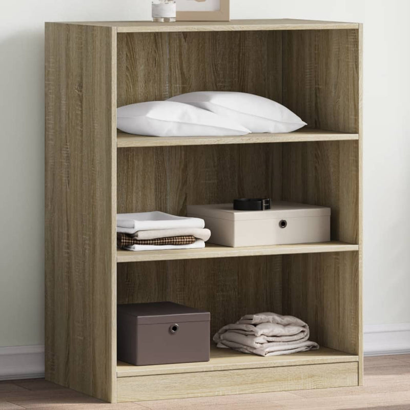 Load image into Gallery viewer, VidaXL Kledingkast 77x48x102 cm bewerkt hout sonoma eikenkleurig
