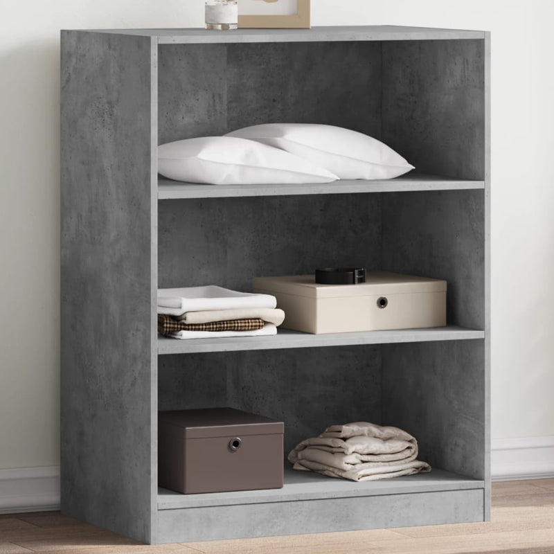 Load image into Gallery viewer, VidaXL Kledingkast 77x48x102 cm bewerkt hout betongrijs
