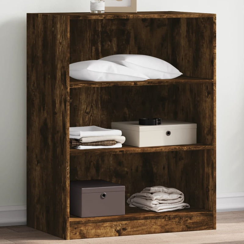 Load image into Gallery viewer, VidaXL Kledingkast 77x48x102 cm bewerkt hout gerookt eikenkleurig
