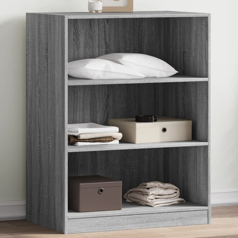 Load image into Gallery viewer, VidaXL Kledingkast 77x48x102 cm bewerkt hout grijs sonoma eikenkleurig

