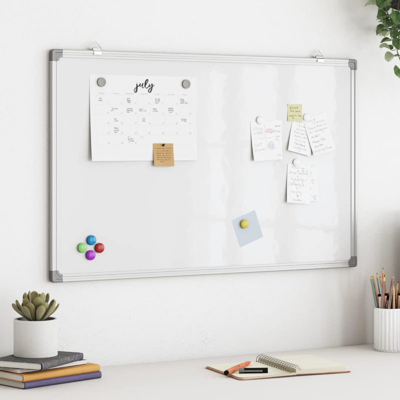 Afbeelding laden in galerijviewer, Vidaxl whiteboard magnetisch 100x60x1,7 cm aluminium
