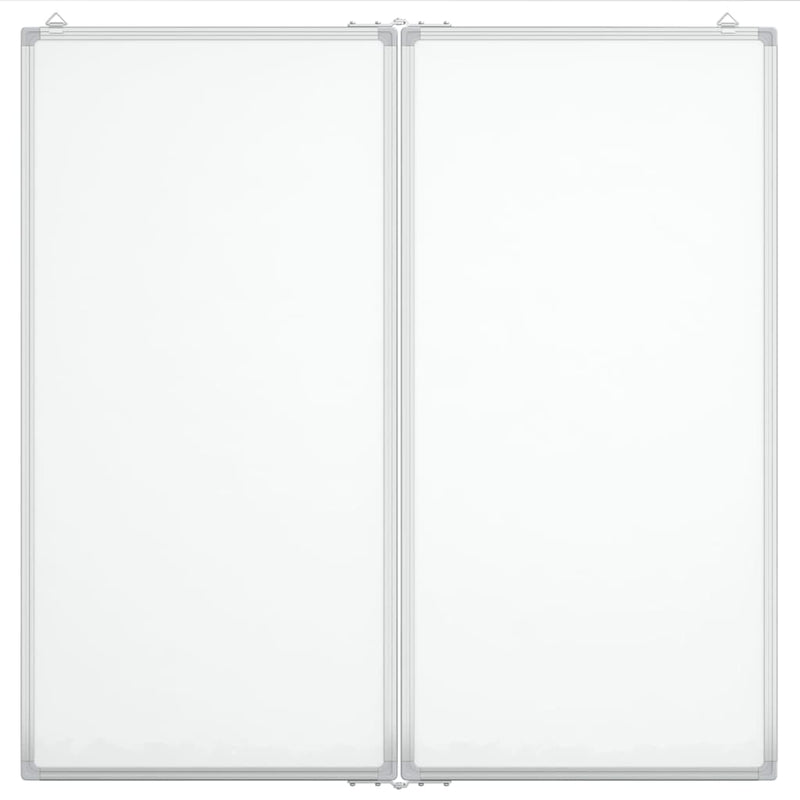 Load image into Gallery viewer, Vidaxl whiteboard magnetisch inklapbaar 80x80x1,7 cm aluminium
