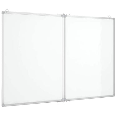Vidaxl whiteboard magnetisch inklapbaar 100x80x1,7 cm aluminium