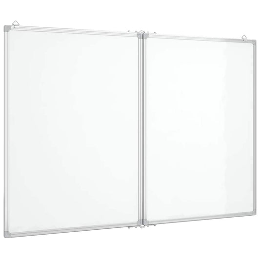 Vidaxl whiteboard magnetisch inklapbaar 100x80x1,7 cm aluminium