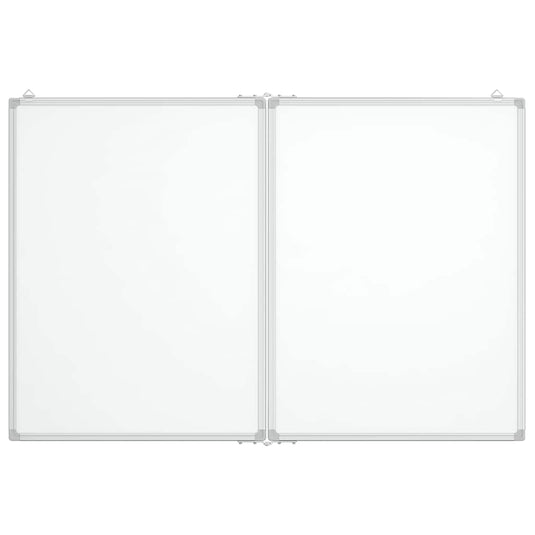 Vidaxl whiteboard magnetisch inklapbaar 100x80x1,7 cm aluminium