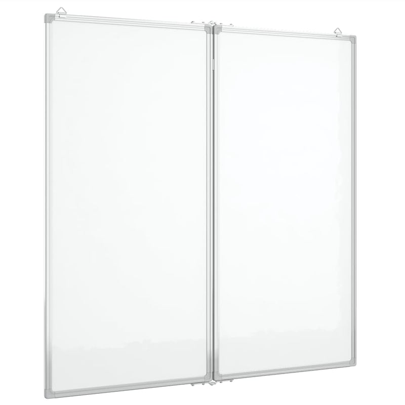 Load image into Gallery viewer, Vidaxl whiteboard magnetisch inklapbaar 100x100x1,7 cm aluminium
