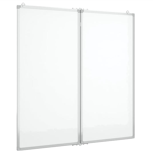 Vidaxl whiteboard magnetisch inklapbaar 100x100x1,7 cm aluminium