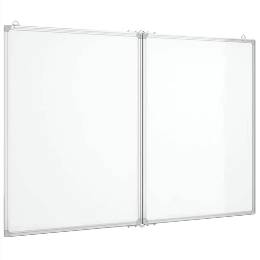 Vidaxl whiteboard magnetisch inklapbaar 120x100x1,7 cm aluminium