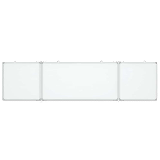 Vidaxl whiteboard magnetisch inklapbaar 160x40x1,7 cm aluminium