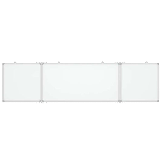 Vidaxl whiteboard magnetisch inklapbaar 200x50x1,7 cm aluminium