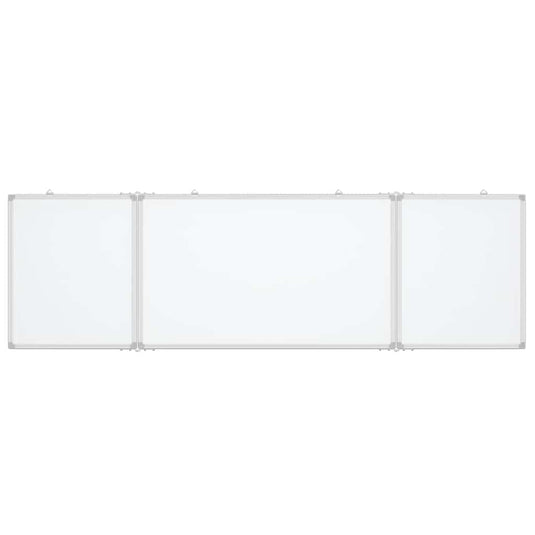 Vidaxl whiteboard magnetisch inklapbaar 200x60x1,7 cm aluminium