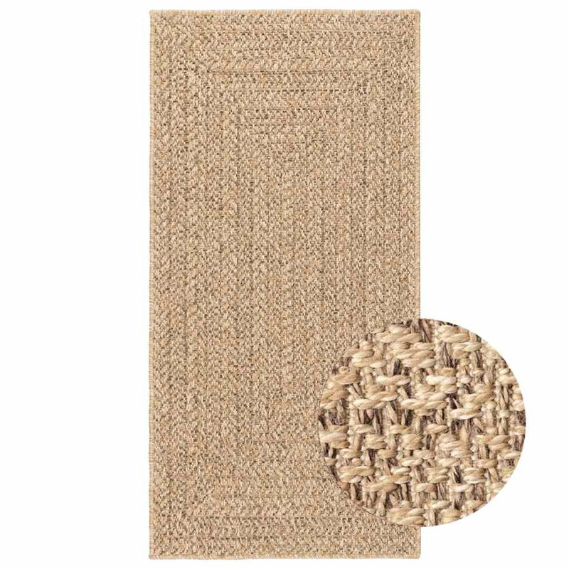Afbeelding laden in galerijviewer, Vidaxl vloerkleed zizur binnen en buiten 60x110 cm jute look
