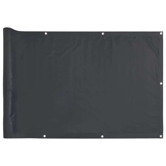 Vidaxl balkonscherm 800x75 cm pvc antracietkleurig