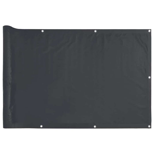 Vidaxl balkonscherm 1000x75 cm pvc antracietkleurig