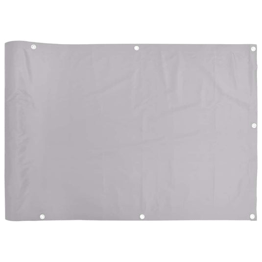 Vidaxl balkonscherm 1000x75 cm pvc grijs